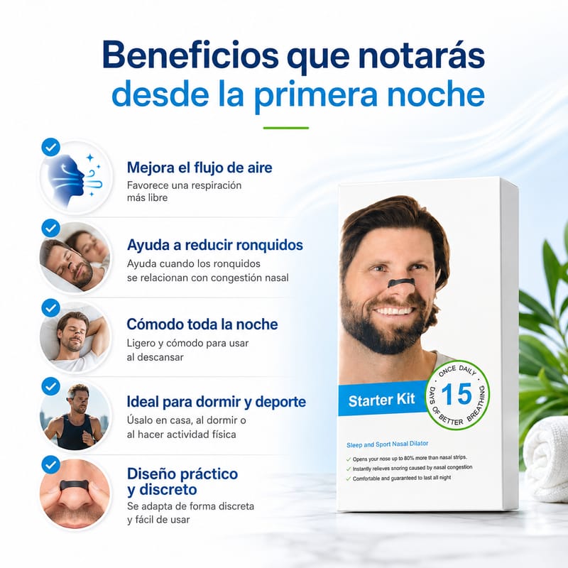 Dilatador Nasal de Iman Para Respirar Mejor