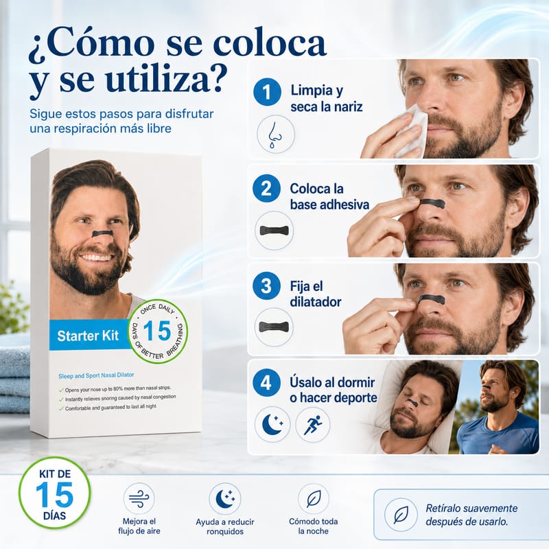 Dilatador Nasal de Iman Para Respirar Mejor