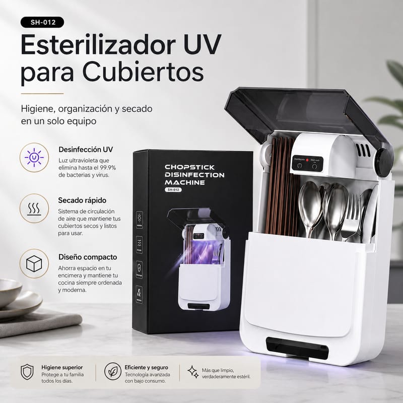 Esterilizador UV para cubiertos