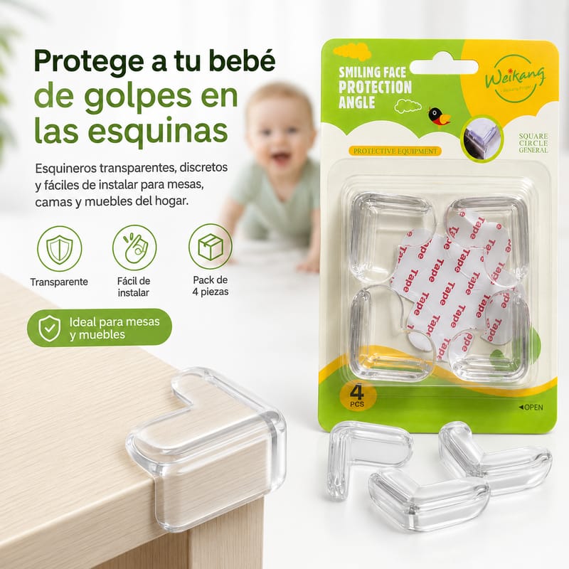 Protector transparente de Esquinas Anti Golpes