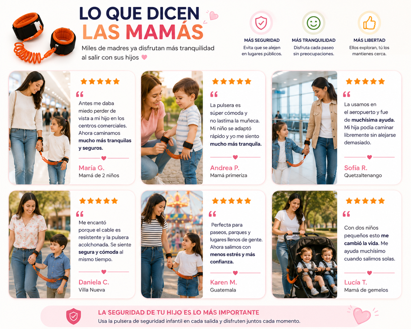 Correa anti-pérdida infantil